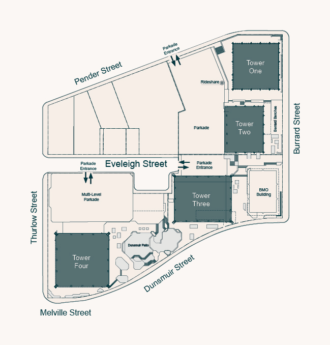 Bentall Centre campus map